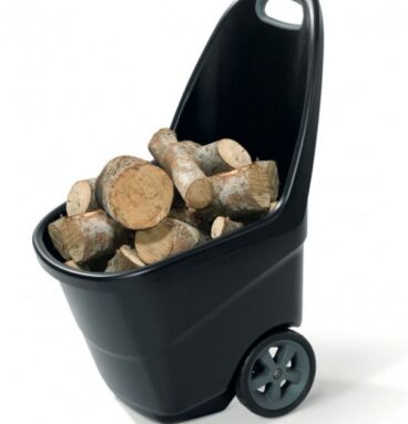 Zahradní plastový vozík XL - EASY GO 62L - antracit + šedý