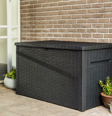 Zahradní úložný box JAVA, 870 L, antracit