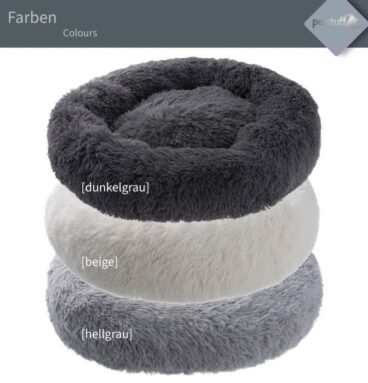 Petstuff Pelíšek pro psa, kulatý, tmavě šedý, 120 cm