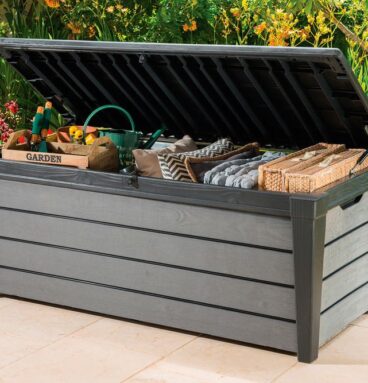 Zahradní box BRUSHWOOD, antracit + šedý
