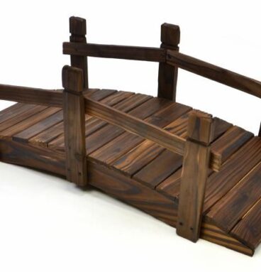 Dřevěný můstek Garth, 70 x 32 x 25 cm, hnědý