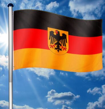 FLAGMASTER® Vlajkový stožár vč. vlajky Německo I., 650 cm