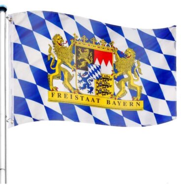 FLAGMASTER® Vlajkový stožár vč. vlajky Bavorsko, 650 cm