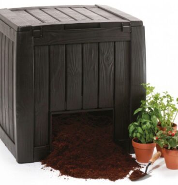 KETER Plastový kompostér DECO 340 l s podstavcem