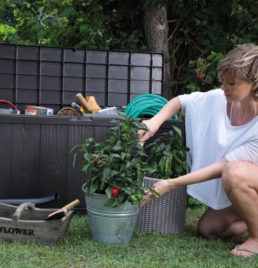 Zahradní úložný box SHERWOOD, 58 x 117 x 45 cm