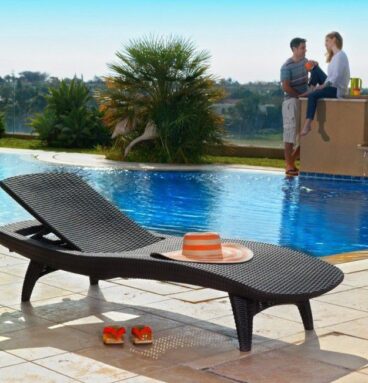 Polyratanové lehátko PACIFIC antracit