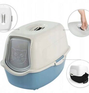 Toaleta pro kočky ECO BAILEY, béžová, 56 x 40 x 39 cm