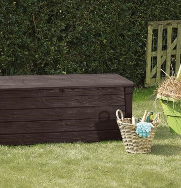 Zahradní úložný box BRIGHTWOOD, 455L, hnědý