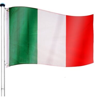 FLAGMASTER® Vlajkový stožár vč. vlajky Itálie, 650 cm