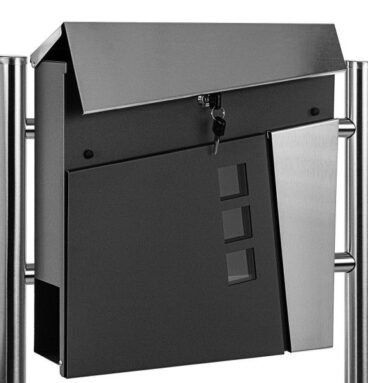 Stojící poštovní schránka Dublin, antracit, dvě kovové nohy