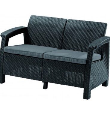 Pohovka CORFU LOVE SEAT - antracit