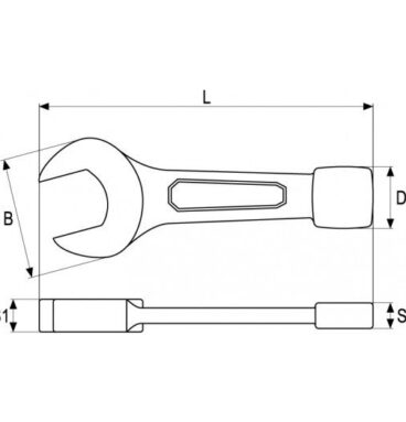 Klíč maticový plochý - 55 mm