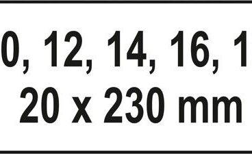 Sada hadovitých vrtáků do dřeva - 230 mm