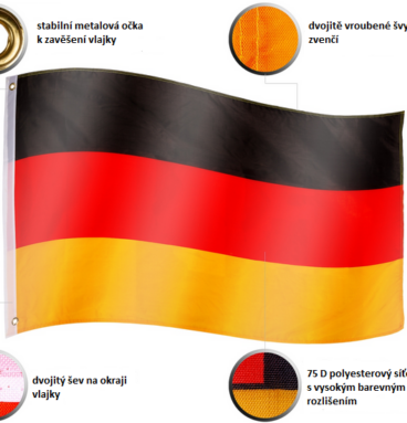 FLAGMASTER® Vlajkový stožár vč. vlajky Dánsko, 650 cm