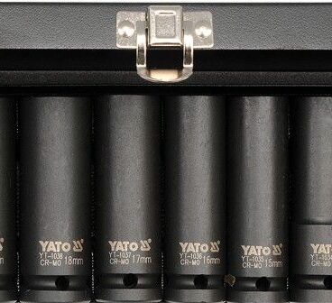 Sada nástavců 1/2" rázové šestihranné - 11 ks