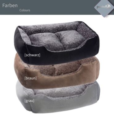 Petstuff Pelíšek pro psa, velikost XL, 90 x 65 x 22cm, černý