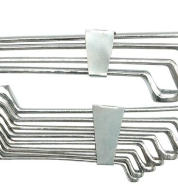 VOREL Sada klíčů očkových 12 ks 6 - 32 mm ohnuté spona