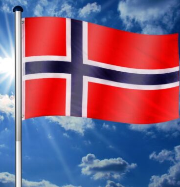 FLAGMASTER® Vlajkový stožár vč. vlajky Norsko, 650 cm