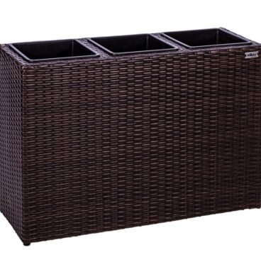 Stilista Stojan na 3 květináče, hnědý, 84 x 29 x 60 cm