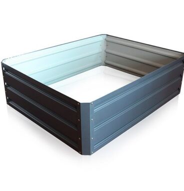 Vyvýšený záhon, plechový, 100 x 80 cm