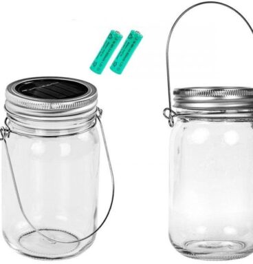 VOLTRONIC Sada solárních sklenic 1 LED, 2 ks