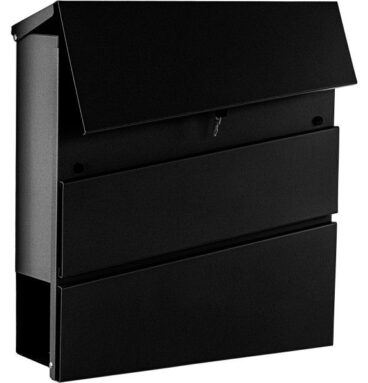 Poštovní schránka Brusel, 37 x 37 x 11 cm, černá