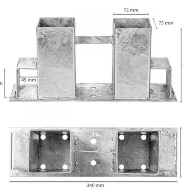 Stilista Pomůcka na stohování palivového dřeva, 2 ks