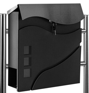 Stojící poštovní schránka Dalas, antracit, dvě kovové nohy