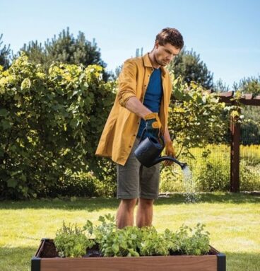 Květináč Maple Square, hnědý